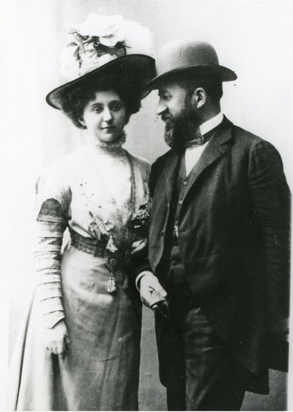 Marie Calma s manželem Františkem Veselým