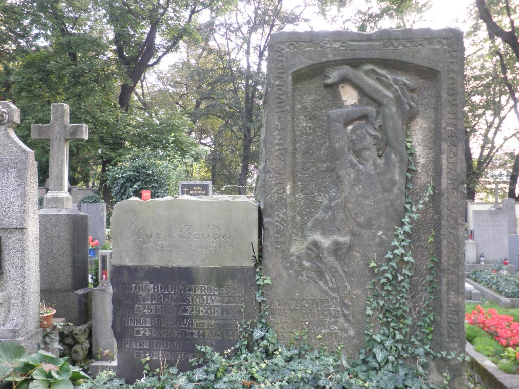 Hrob Anny Boudové-Suchardové na Bubenečském hřbitově v Praze