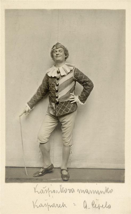 Kašpárkova maminka, A. Čepela jako Kašpárek, 1919
