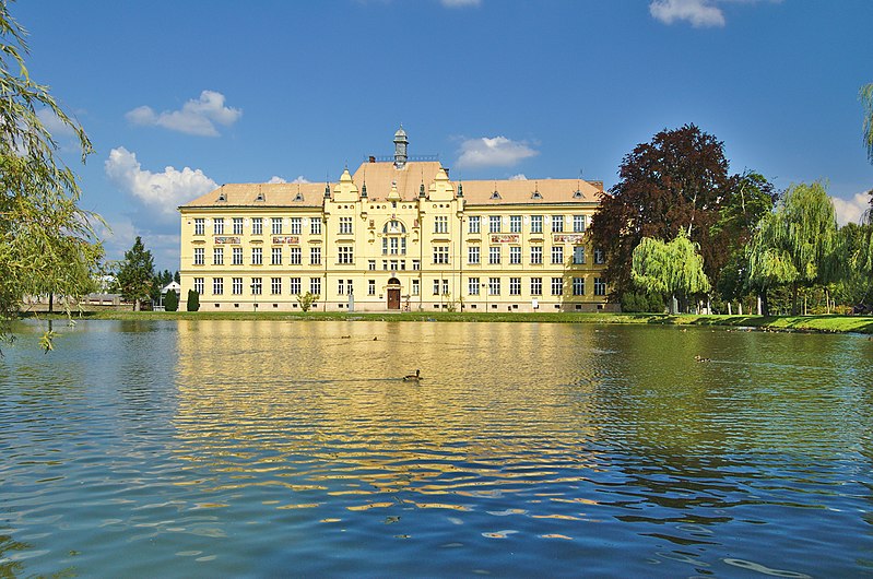 Původně reálka v Litovli, dostavěna byla v roce 1904, dnes se v budově nachází Gymnázium Jana Opletala.