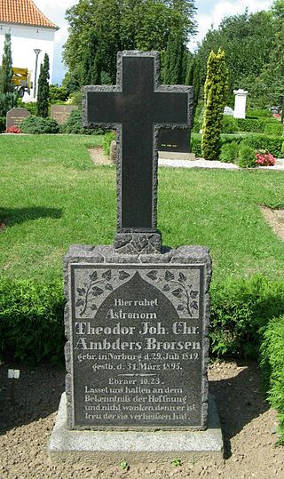 Hrob Thedora Brorsena na hřbitově v Nordborgu