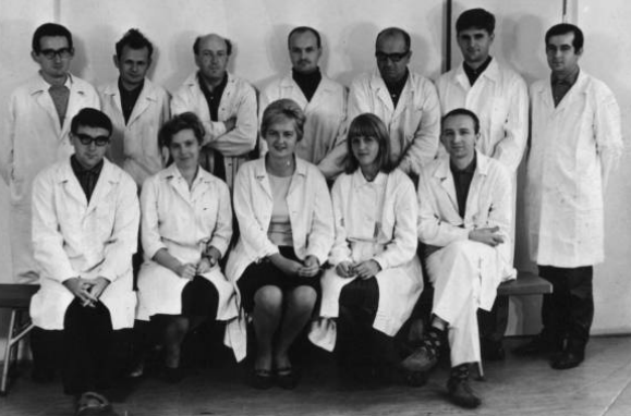 Radan Beránek s kolegy kolem roku 1966 (třetí zprava)