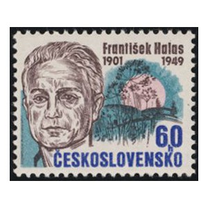 František Halas na poštovní známce