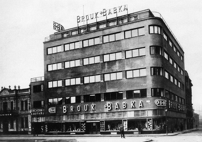 Obchodní dům firmy Brouk & Babka v bývalé Moravské Ostravě z roku 1928