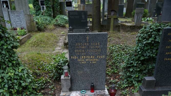 Hrob Ladislava Fukse na Olšanských hřbitovech v Praze