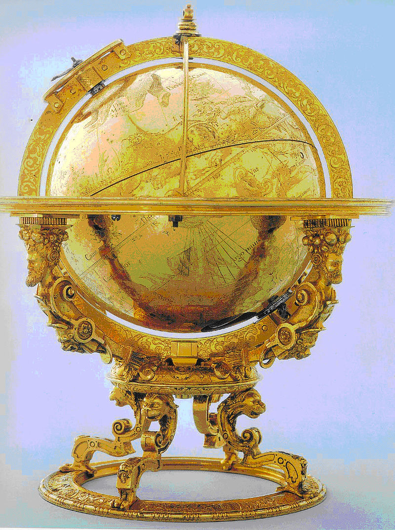 Mechanický celestiální globus, 1594