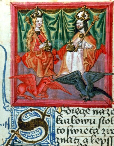 Iluminace Karla IV. a Blanky z Valois (15. století)