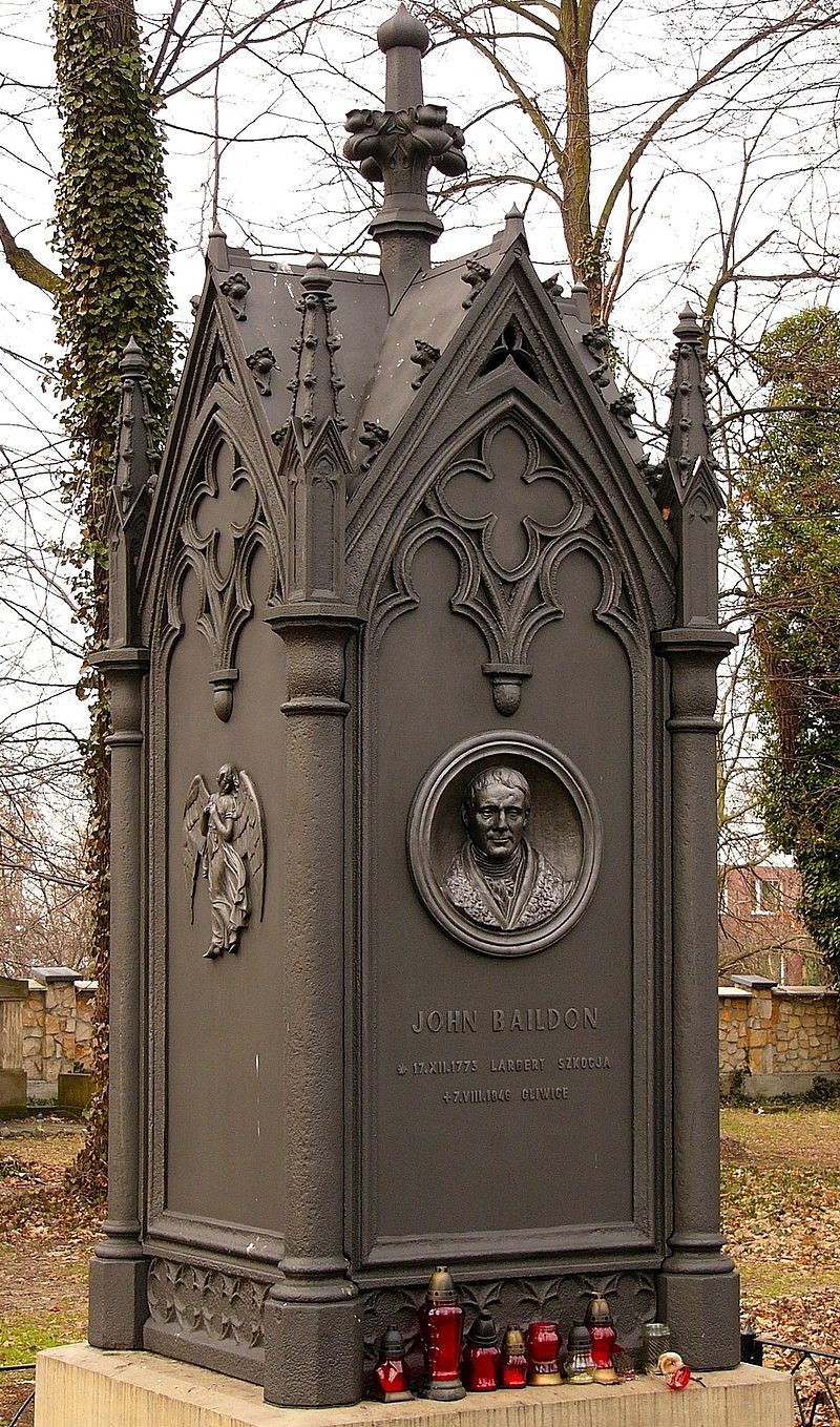 Hrob Johna Baildona v Gliwicích