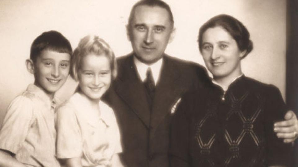 Ladislav Karel Feierabend s rodinou