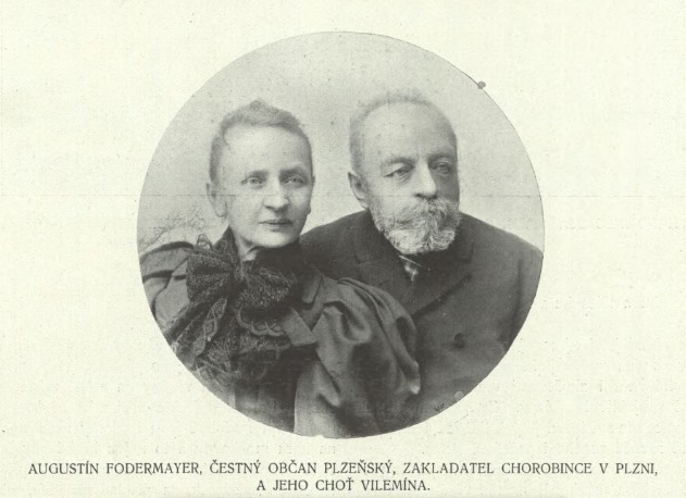 Augustin Fodermayer s manželkou