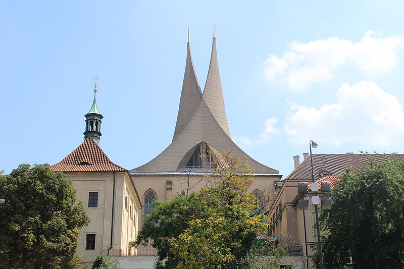 Nová podoba Emauzského kláštera v Praze, realizováno 1964-1968