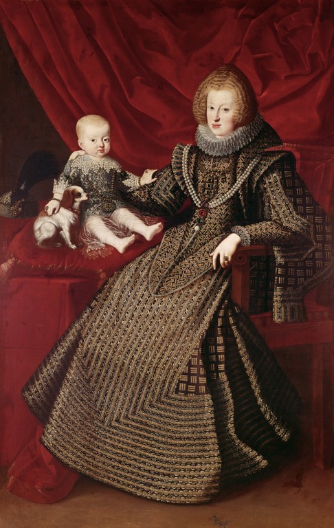 Ferdinand IV. jako dítě se svou matkou Marií Annou