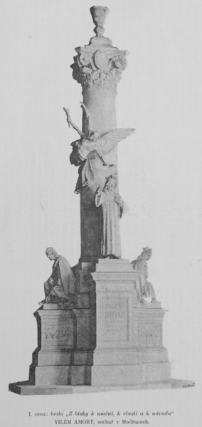 Návrh Husova pomníku, 1892