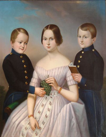 Portrét tří sourozenců, 1846