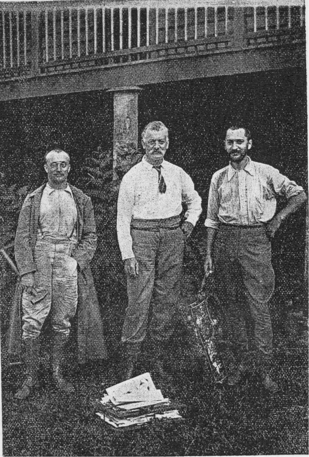 Jiří Daneš (vlevo) s kolegy v Austrálii 1910