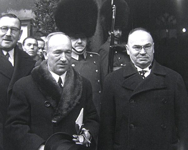 Karel Baxa s Edvardem Benešem na Staroměstské radnici, 1936