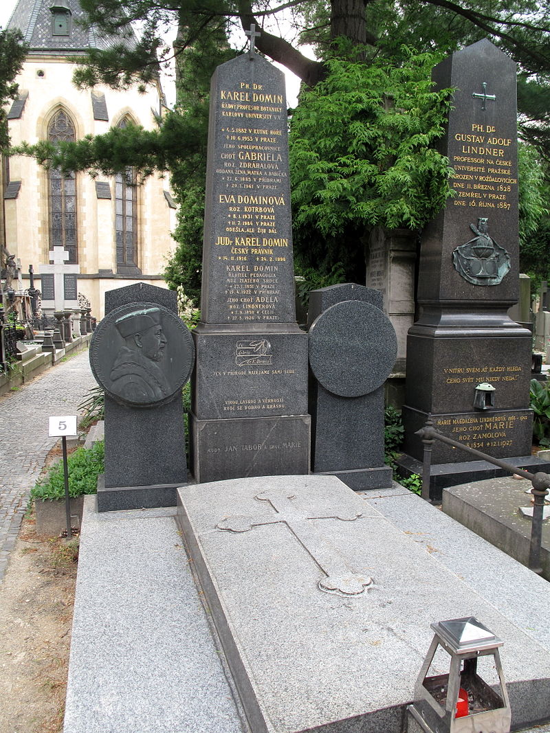 Hrob Karla Domina na Vyšehradském hřbitově v Praze