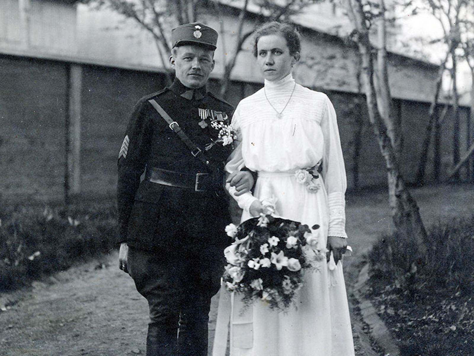 Svatba A. M. Číly s Ninou Krukovskou ve Vladivostoku, 1920