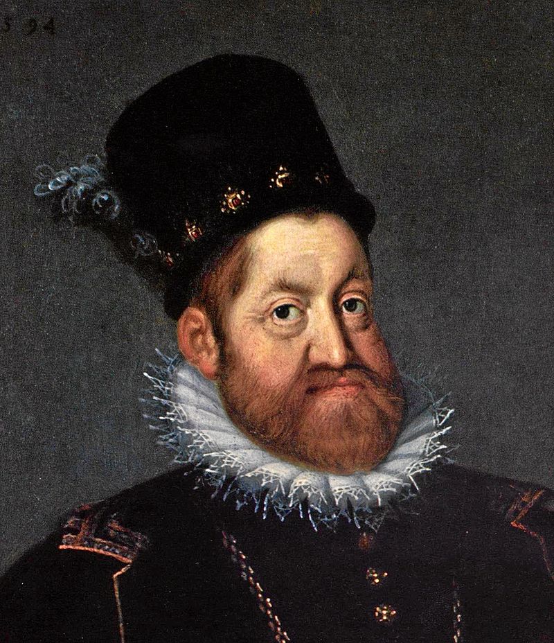 Portrét Rudolfa II., asi 1592 (Uměleckoprůmyslové muzeum Vídeň)