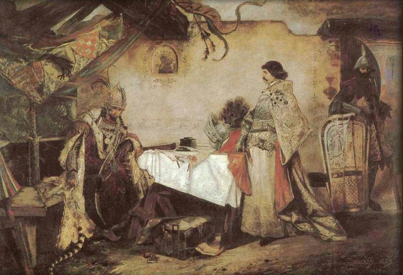 Setkání Jiřího z Poděbrad s Matyášem Korvínem, 1878