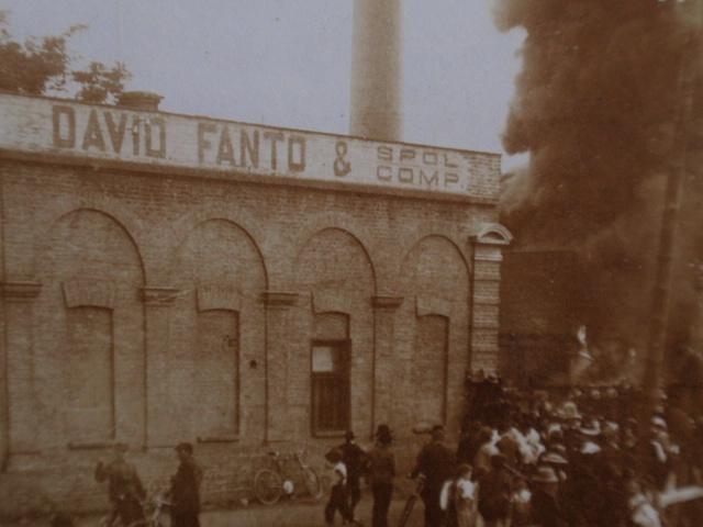 Požár továrny v Pardubicích, 1908