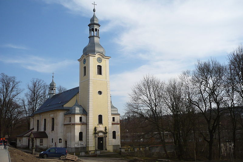 Kostel Nejsvětější trojice ve Vratislavicích nad Nisou (vystavěn 1700-1701)