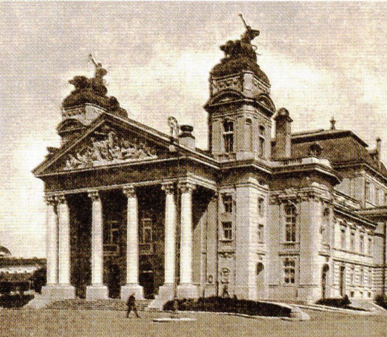 Národní divadlo v Sofii v Bulharsku, vystavěno 1906