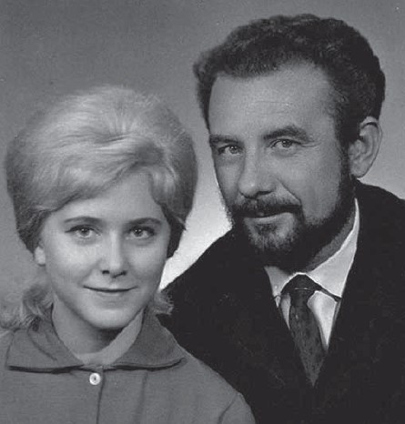 František Daniel se svou druhou manželkou Evou, 60. léta