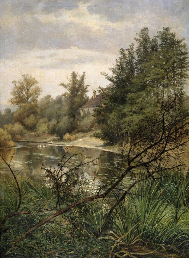 Potok na vesnici, 1890