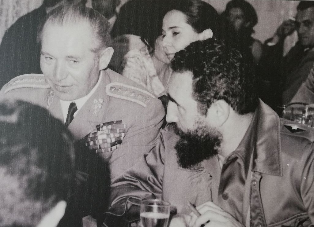 Ministr národní obrany Martin Dzúr s Fidelem Castrem