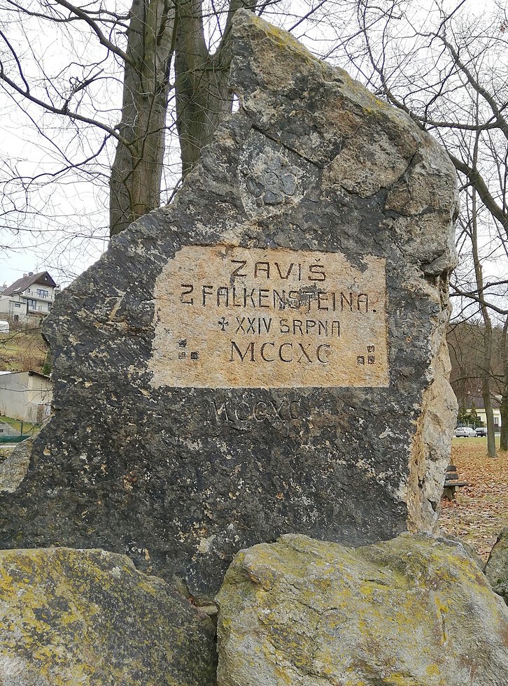 Pravděpodobné místo popravy Záviše z Falkenštejna v Hluboké nad Vltavou