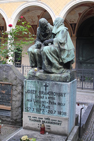 Hrob Josefa Drahoňovského na Vyšehradském hřbitově v Praze