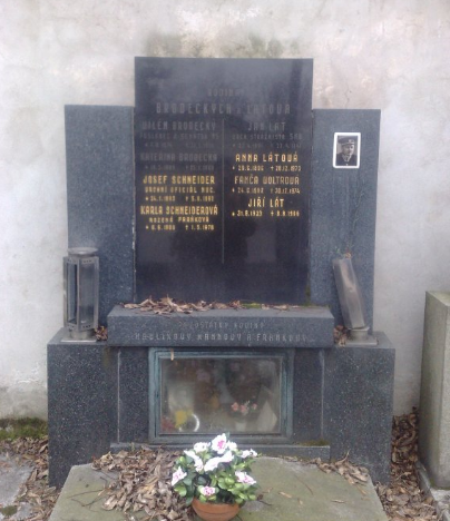 Hrob Viléma Brodeckého na Olšanských hřbitovech v Praze