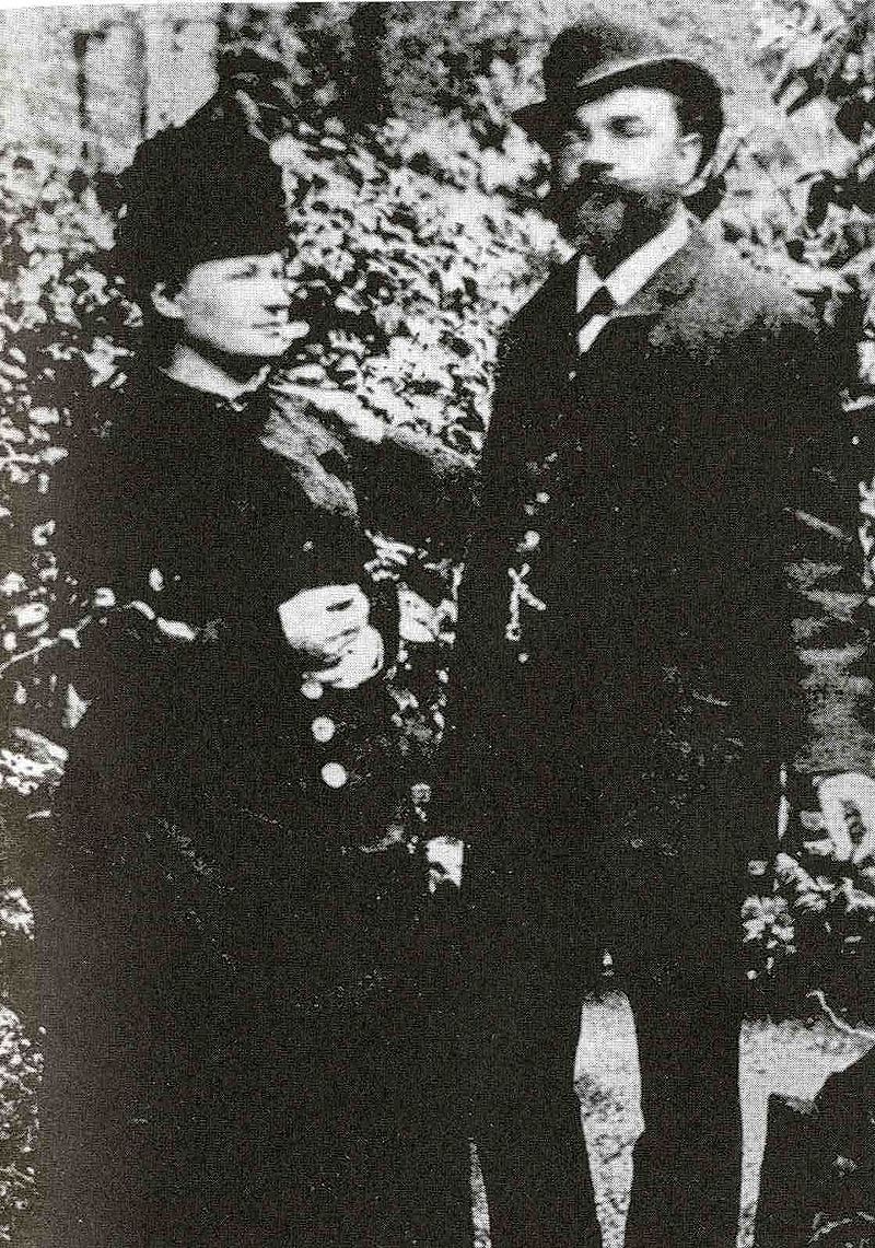 Antonín Dvořák s manželkou Annou v Londýně, 1886