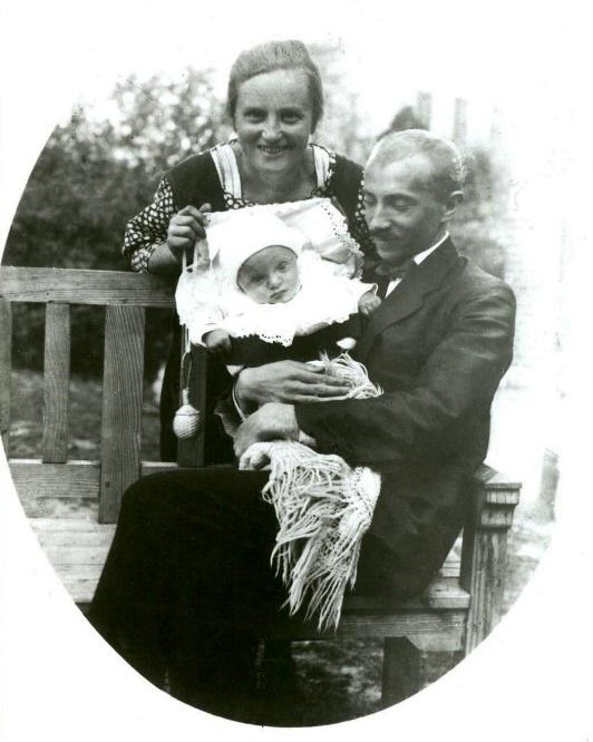 Jan Bečka s rodinou