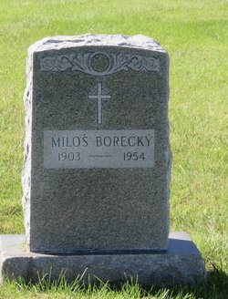 Hrob Miloše Boreckého na hřbitově Mount Olivet ve Washingtonu