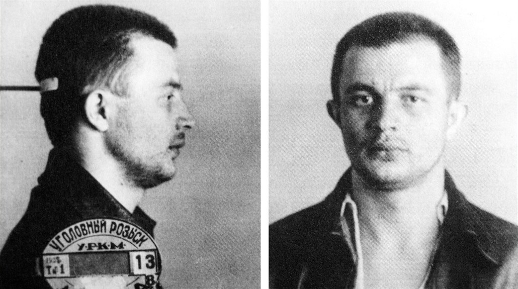 Fotografie pořízená sovětskou tajnou policií krátce po zatčení Jana Březiny, 1938