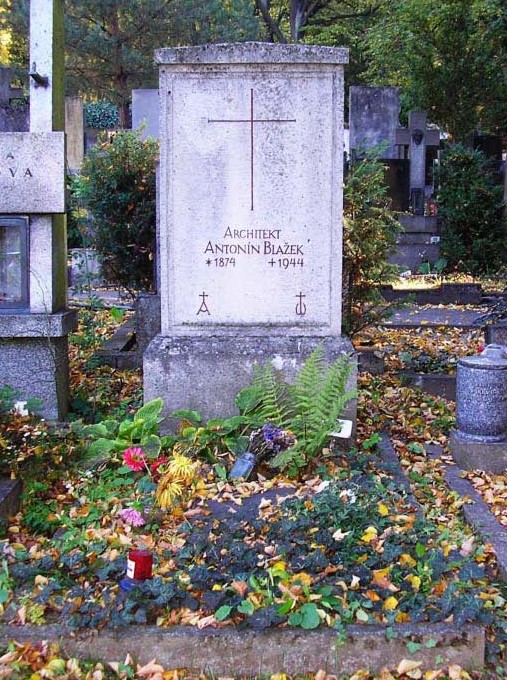 Hrob Antonína Blažka na Královopolském hřbitově v Brně