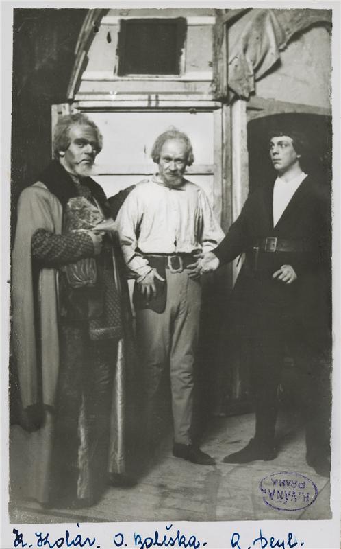Karel Kollár, Otto Boleška a Rudolf Deyl v Janu Husovi, 1911