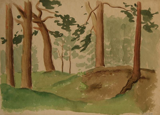 Krajina se stromy (Moravská galerie)