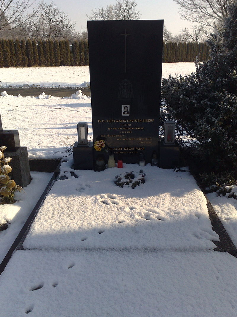 Hrob F. M. Davídka na hřbitově v Brně-Tuřanech