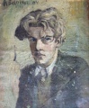 Autoportrét A. Bělocvětova, olej na plátně, 1939