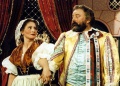 Marie Glázrová a Jan Werich v pohádce Byl jednou jeden král, 1954
