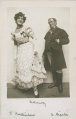 Čekanky, L. Odstrčilová jako Josefina a A. Čepela jako Adjunkt Ptáček, 1916